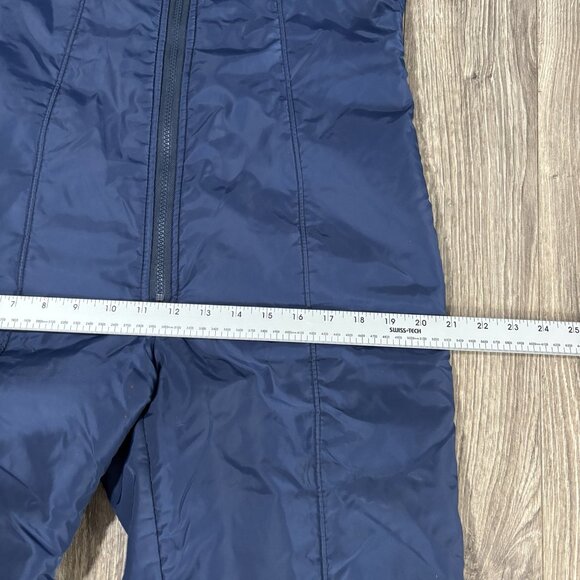 VTG Topher Mens Ski Pants Overalls Bib Ski Suit Suspenders 70s 80s M Blue Retro - Picture 8 of 15